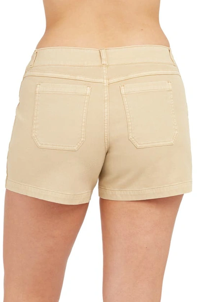 Shop Spanx ® 4-inch Stretch Twill Shorts In Almond
