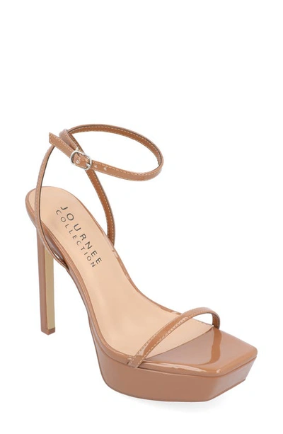 Journee Collection Tru Comfort Foam Telilah Strappy Platform Sandal In Tan