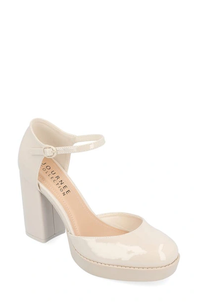 Shop Journee Collection Tru Comfort Foam Samarr Pump In Ivory