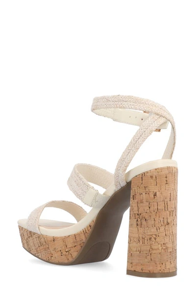 Journee Collection Tru Comfort Foam Sienne Platform Sandal In Ivory