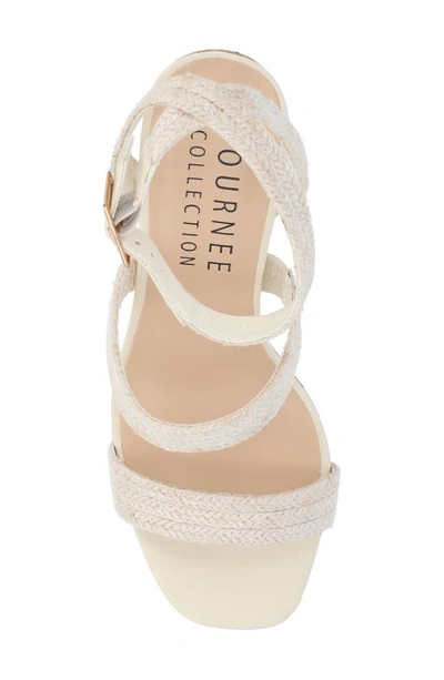 Shop Journee Collection Tru Comfort Foam Sienne Platform Sandal In Ivory