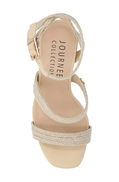 Shop Journee Collection Tru Comfort Foam Sienne Platform Sandal In Natural