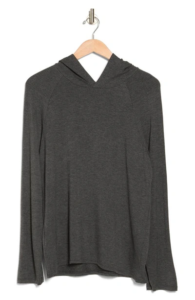 Shop Go Couture Dolman Pullover Sweatshirt In Charcoal Print 1