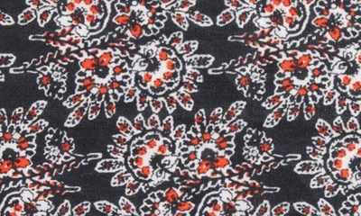 Shop Clifton Wilson Print Linen Pocket Square In Black