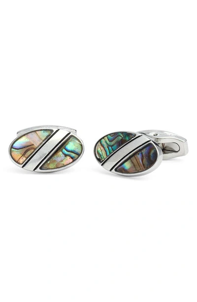 Shop Clifton Wilson Mother-of-pearl Cuff Links In Green