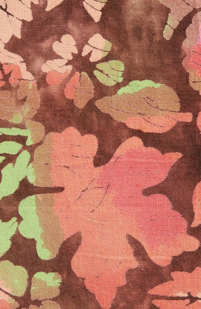Clifton Wilson Print Cotton Pocket Square In Brown