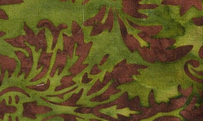 Clifton Wilson Print Cotton Pocket Square In Green