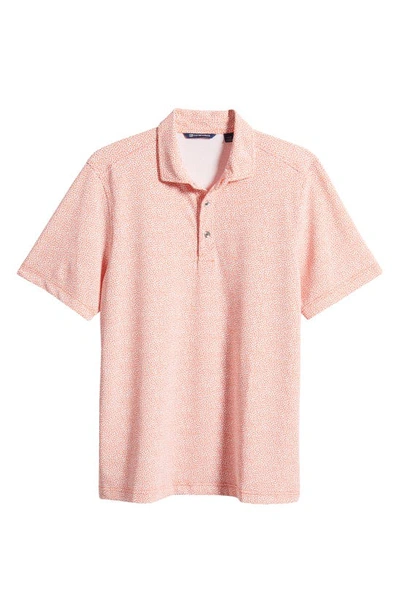 Shop Cutter & Buck Virtue Ecopique Botanical Polo In College Orange