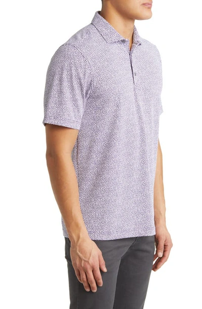 Cutter & Buck Virtue Ecopique Botanical Polo In College Purple