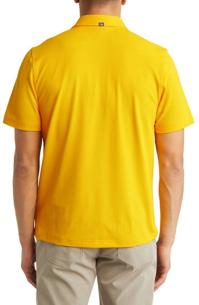 Cutter & Buck Virtue Piqué Recycled Blend Polo In College Gold