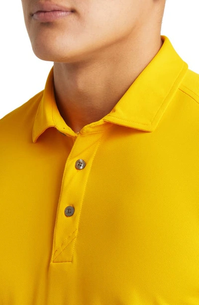 Cutter & Buck Virtue Piqué Recycled Blend Polo In College Gold