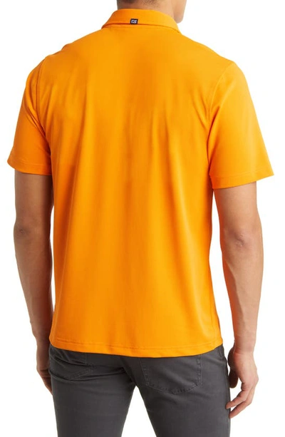 Cutter & Buck Virtue Piqué Recycled Blend Polo In Orange Burst