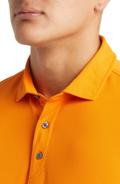 Cutter & Buck Virtue Piqué Recycled Blend Polo In Orange Burst