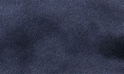 Petite Plume Groom Embroidered Silk Sleep Mask In Navy