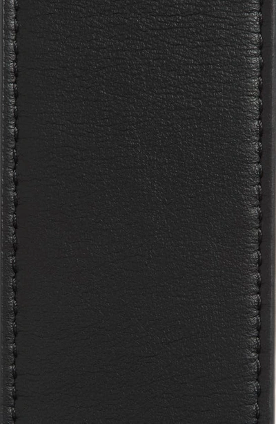 Shop Kenzo Logo Buckle Reversible Leather Belt In Black Logo
