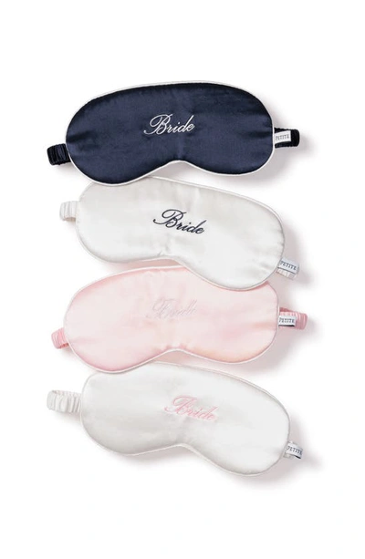 PETITE PLUME PETITE PLUME BRIDE EMBROIDERED SILK SLEEP MASK 