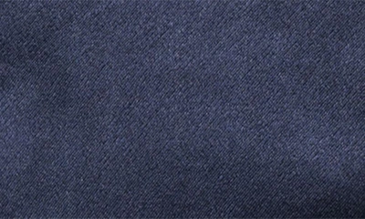 Petite Plume Bride Embroidered Silk Sleep Mask In Navy