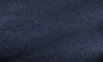 Petite Plume Bridesmaid Embroidered Silk Sleep Mask In Navy