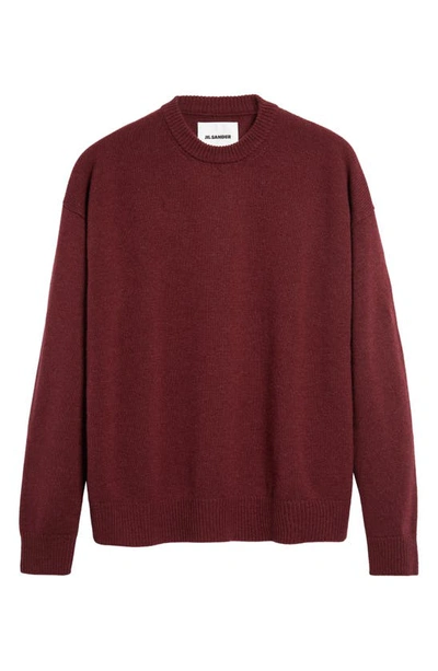 Shop Jil Sander Cashmere Crewneck Sweater In Grape