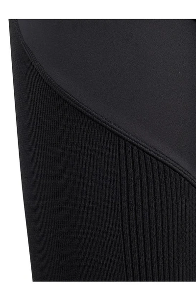 Shop Adidas By Stella Mccartney Truestrength Flat Knit Yoga Pants In Black