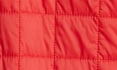Cutter & Buck Rainier Primaloft Mens Big And Tall Eco Insulated Full Zip Puffer Vest In Red
