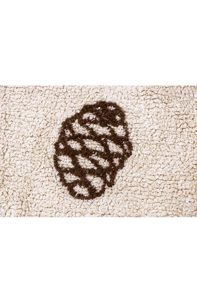 Shop Lorena Canals Pine Forest Washable Cotton Rug In Brown Tones