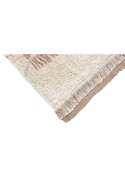 Lorena Canals Pine Forest Washable Cotton Rug In Brown Tones