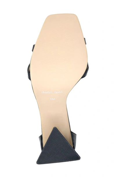 Charles David Tucker Ankle Strap Sandal In Black-pt
