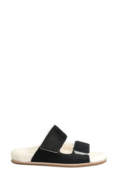 Shop Revitalign Amelia Faux Fur Lined Slide Slipper In Black