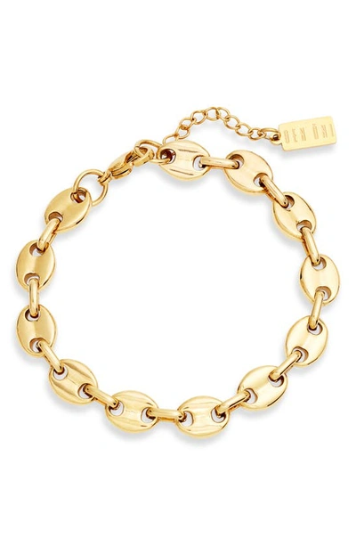 Shop Ben Oni Kiara Mariner Link Bracelet In Gold