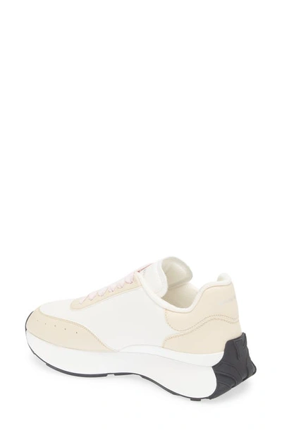 Shop Alexander Mcqueen Seal Sprint Sneaker In White/ Off White