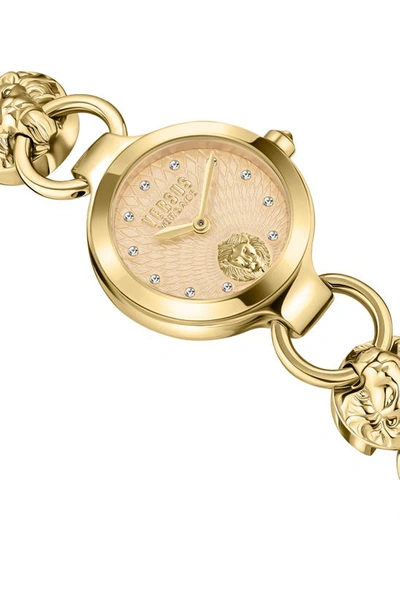 Shop Versus Versace Broadwood Petite Bracelet Watch, 26mm In Ip Yellow Gold