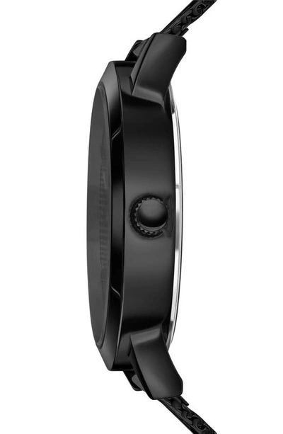 Shop Versus Barbes Domus Mesh Strap Watch, 40mm In Ip Black