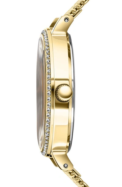 Shop Versus Mar Vista Swarovski Crystal Mesh Bracelet Watch, 34mm In Ip Yellow Gold
