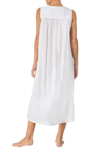 Eileen West Sleeveless Cotton Ballet Nightgown In White