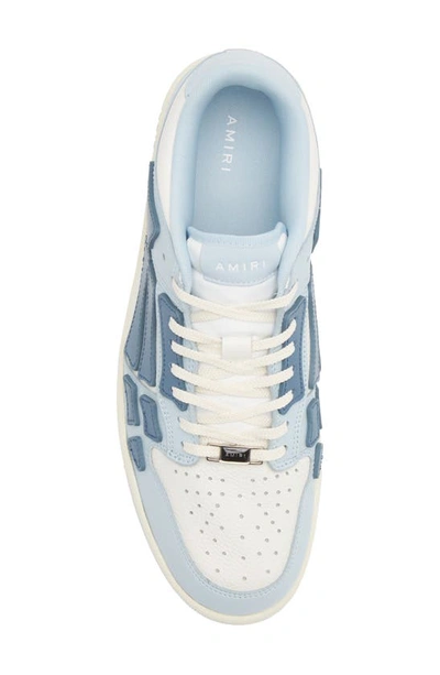 Shop Amiri Skeleton Low Top Sneaker In Baby Blue