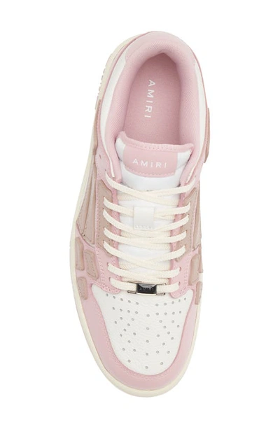 Shop Amiri Skeleton Low Top Sneaker In Baby Pink