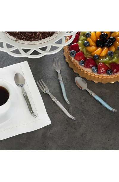 French Home Laguiole Cocktail Utensil Set In Green/ Baby Blue/ Silvery