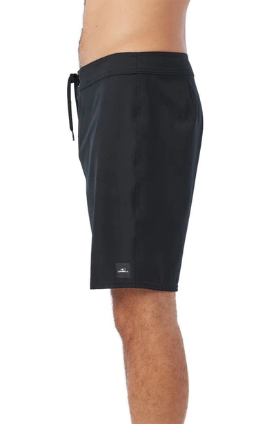 Shop O'neill Hyperfreak Heat Solid Board Shorts In Black