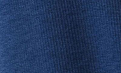 Cozy Earth Rib Long Sleeve Knit Pajama Top In Navy