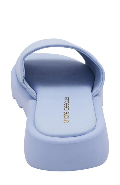 Shop Andre Assous Jessa Slide Sandal In Blue