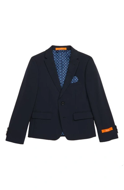 Shop Tallia Solid Wool Blend Sport Coat In Navy