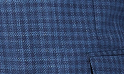 Shop Zegna High Blue Check Wool & Silk Sport Coat