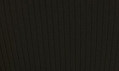 Courrèges Black Reedition Rib Knit Mock Neck Sweater In Black