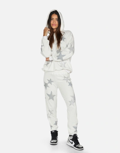 Lauren Moshi Gia Crystal Multi Stars In Faded White