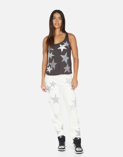 Lauren Moshi Gia Crystal Multi Stars In Faded White