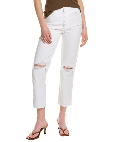 Shop 7 For All Mankind High Waist Cropped White Straight Ankle Jean