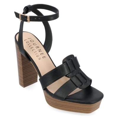 Shop Journee Collection Collection Women's Tru Comfort Foam Mandilyn Sandals In Black