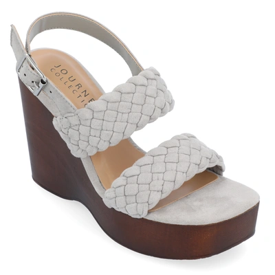 Shop Journee Collection Collection Women's Tru Comfort Foam Ayvee Sandals In Grey