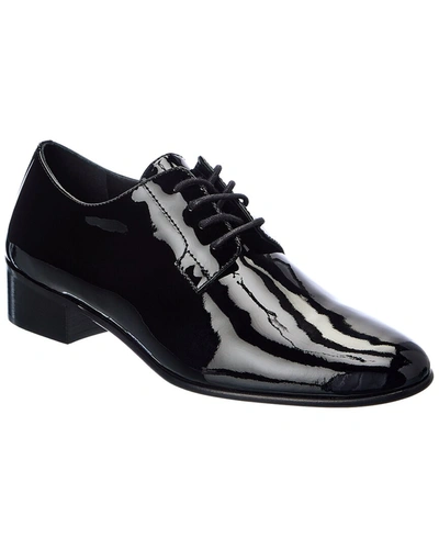 Shop Giuseppe Zanotti Cut Patent Loafer In Black
